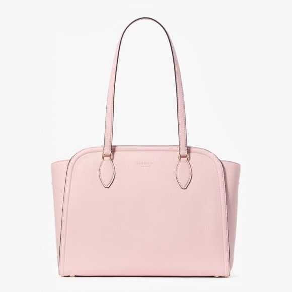 ♠️Kate Spade New York Taylor Large Leather Laptop Tote, Chalk Pink NEW NWT